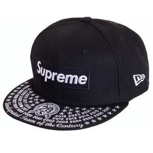 Supreme Undisputed Box Logo New Era Fitted Hat Black